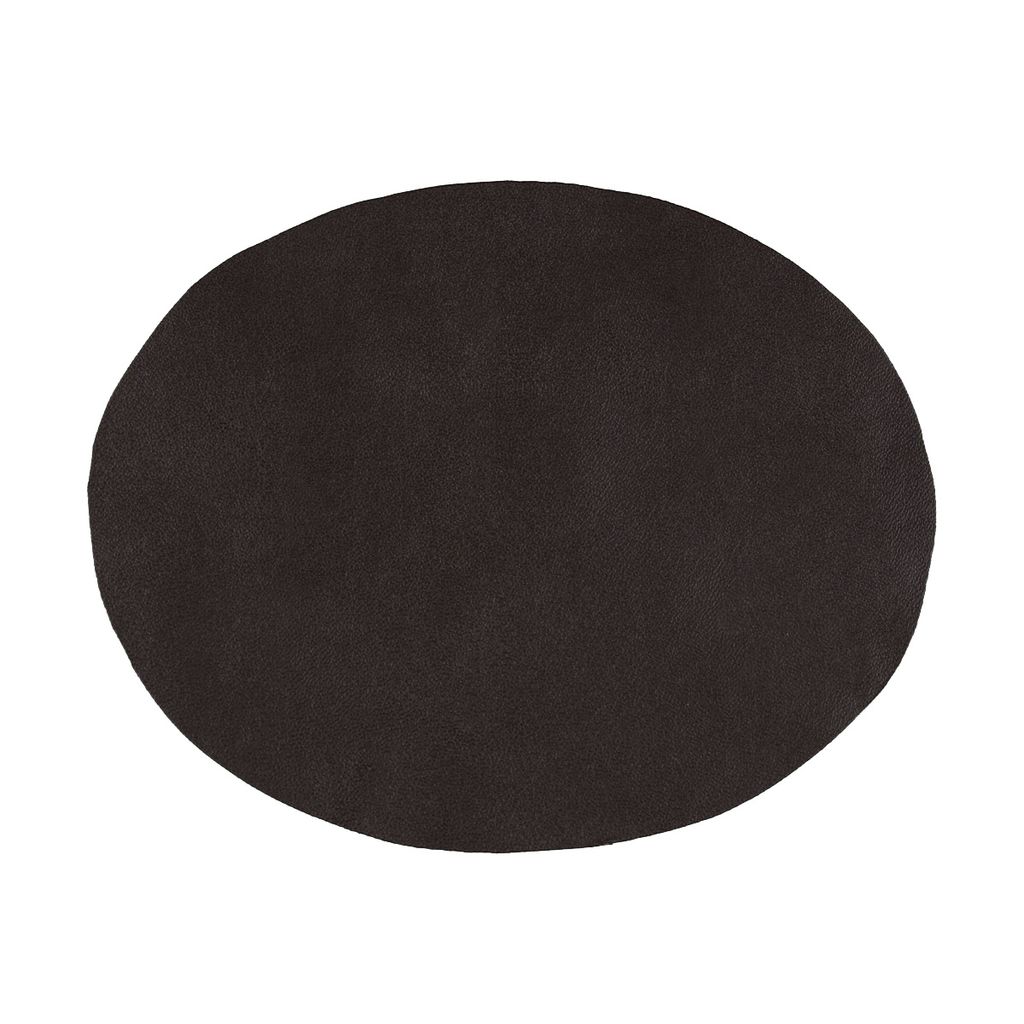 Термоаппликация BLITZ Термозаплатка овал кожзам, замша 13х10 см 4 шт 02 кожзам т.коричневый