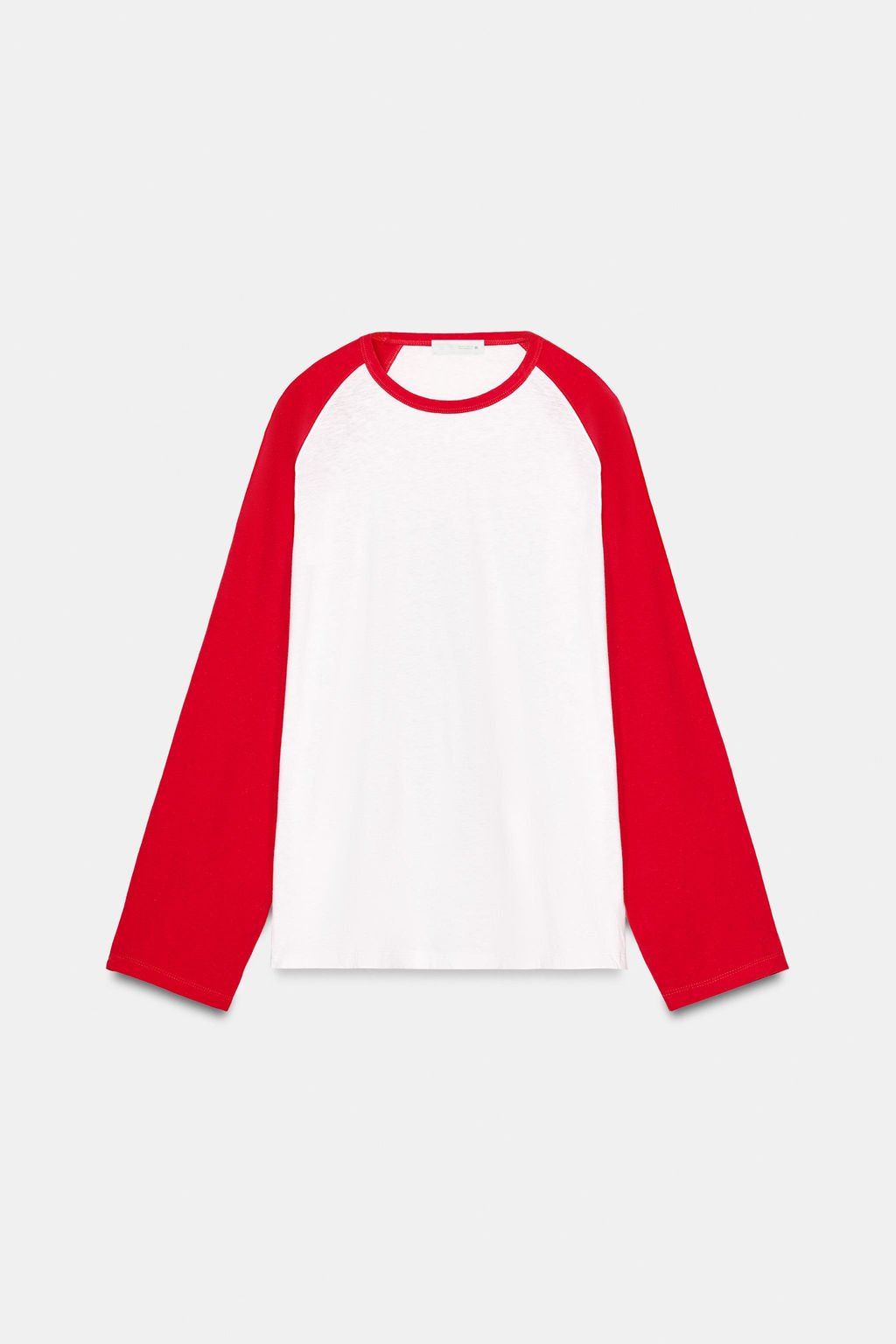CONTRAST LONG SLEEVE T-SHIRT - Zara фото 14