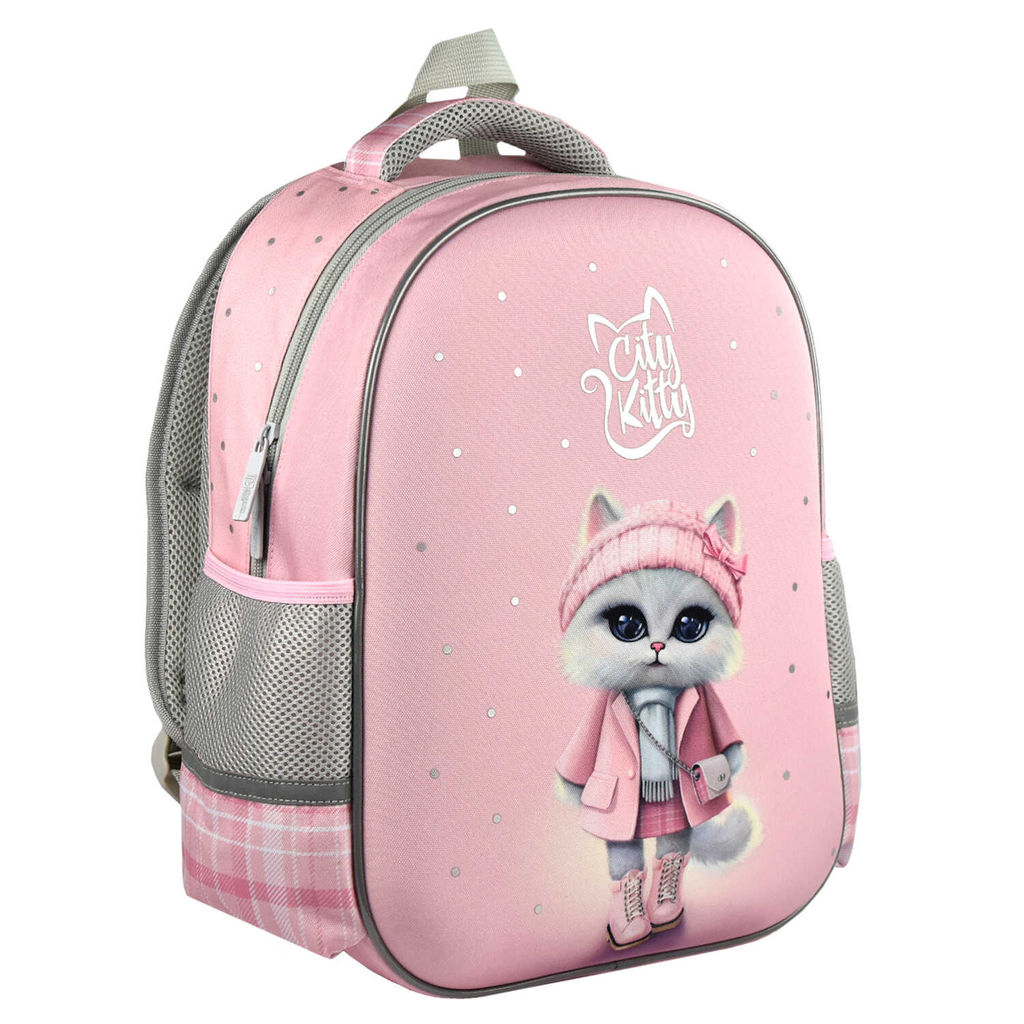 Ранец школьный Феникс+ арт.68232/ 6 КОШЕЧКА В ПАЛЬТО