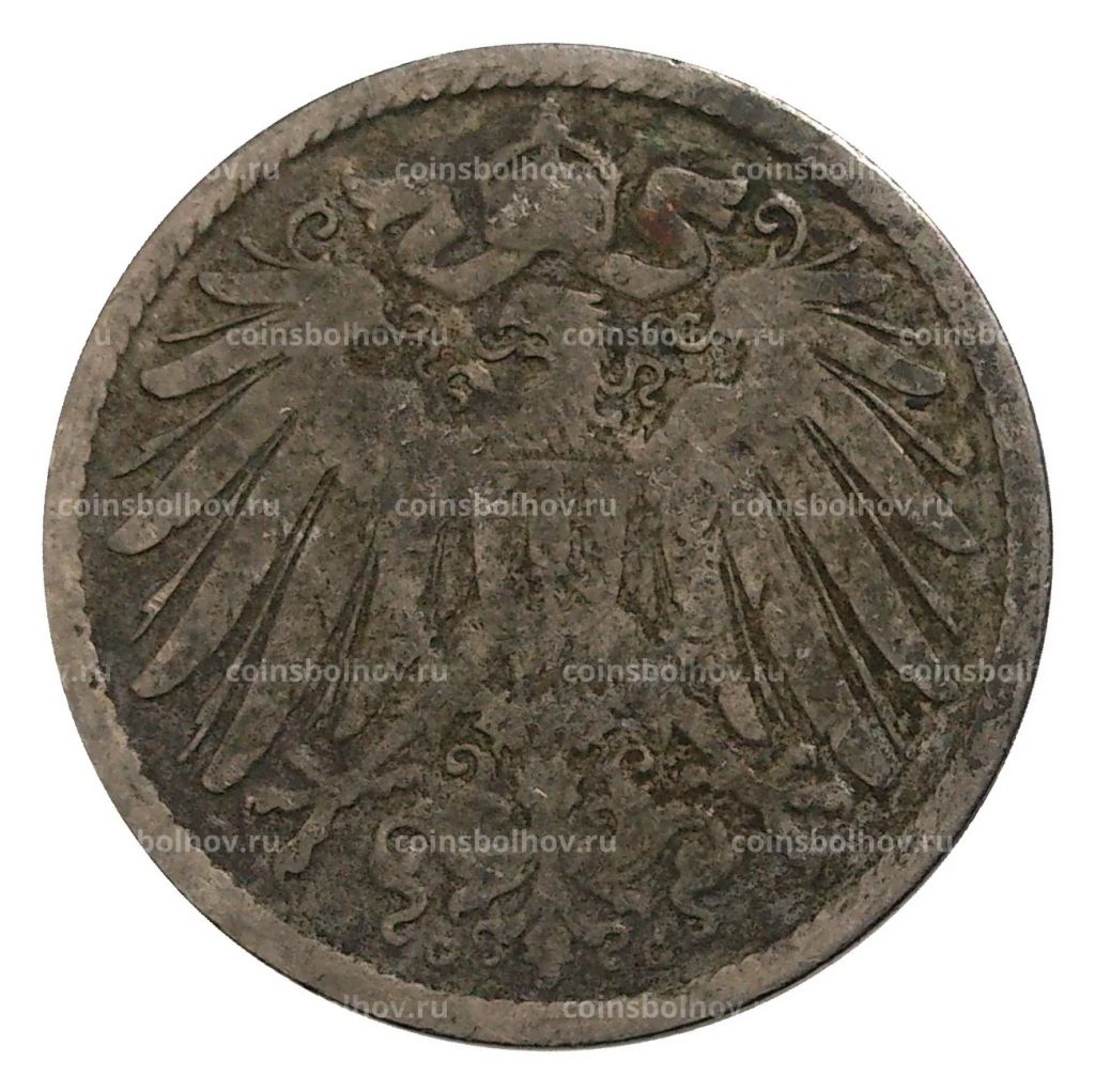 Монета 10 пфеннигов 1893 года G Германия