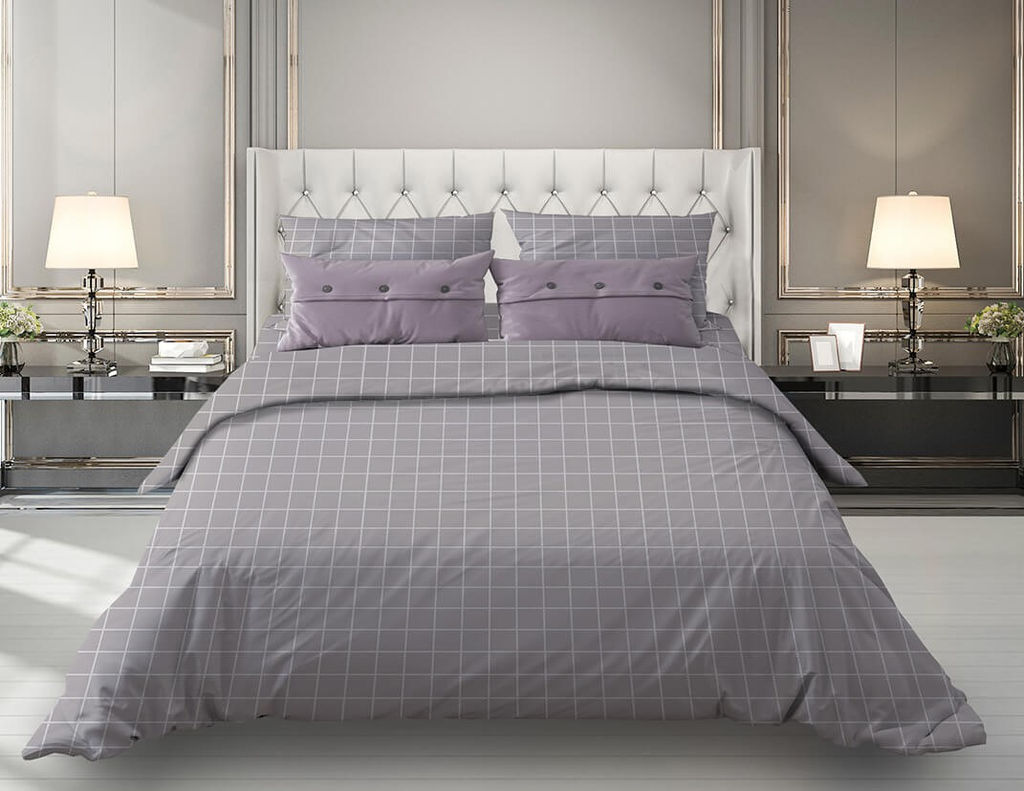 Наволочка 60*60 см, бязь Комфорт (Таттерсол, серо-бежевый)