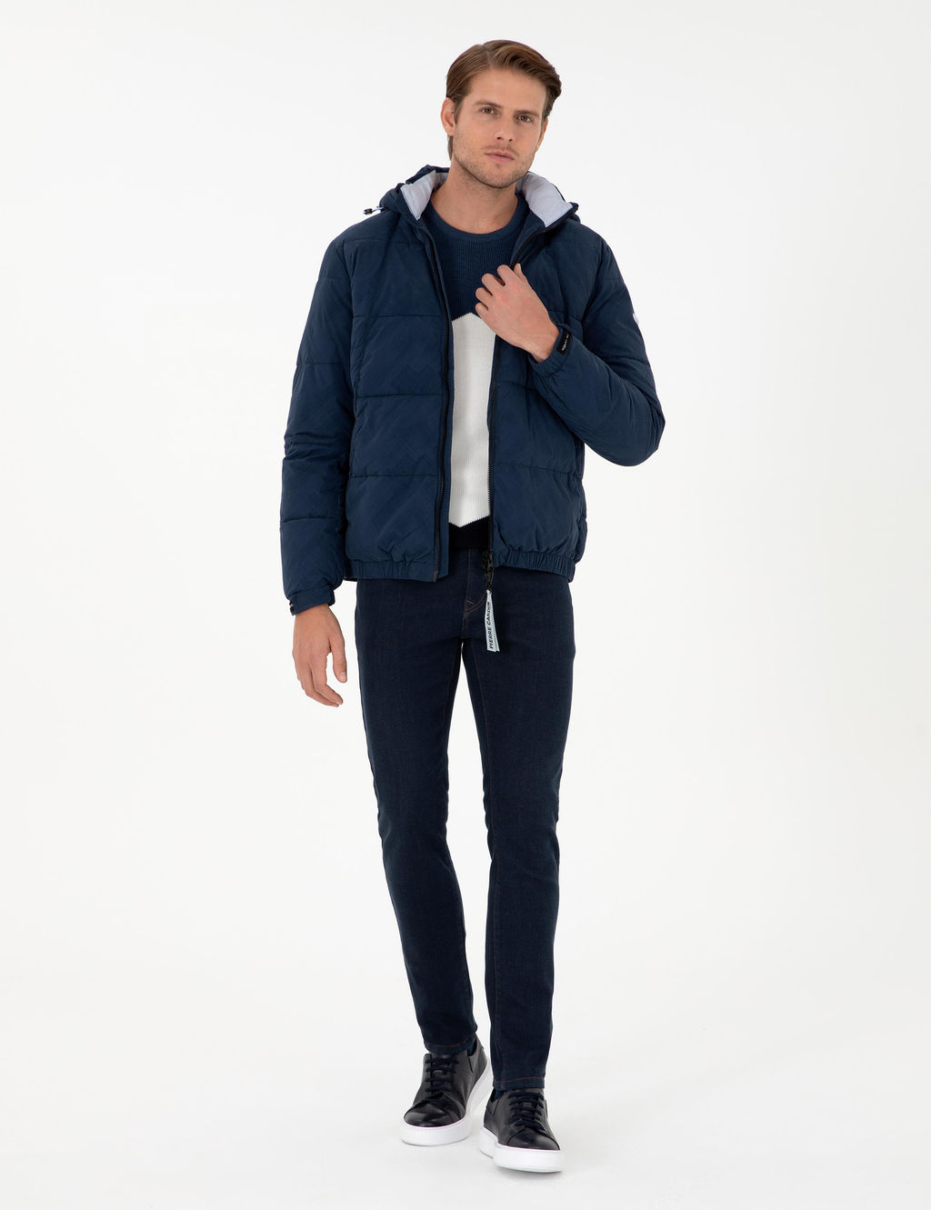 Lacivert Kap__onlu Spor Mont - Pierre cardin фото 4