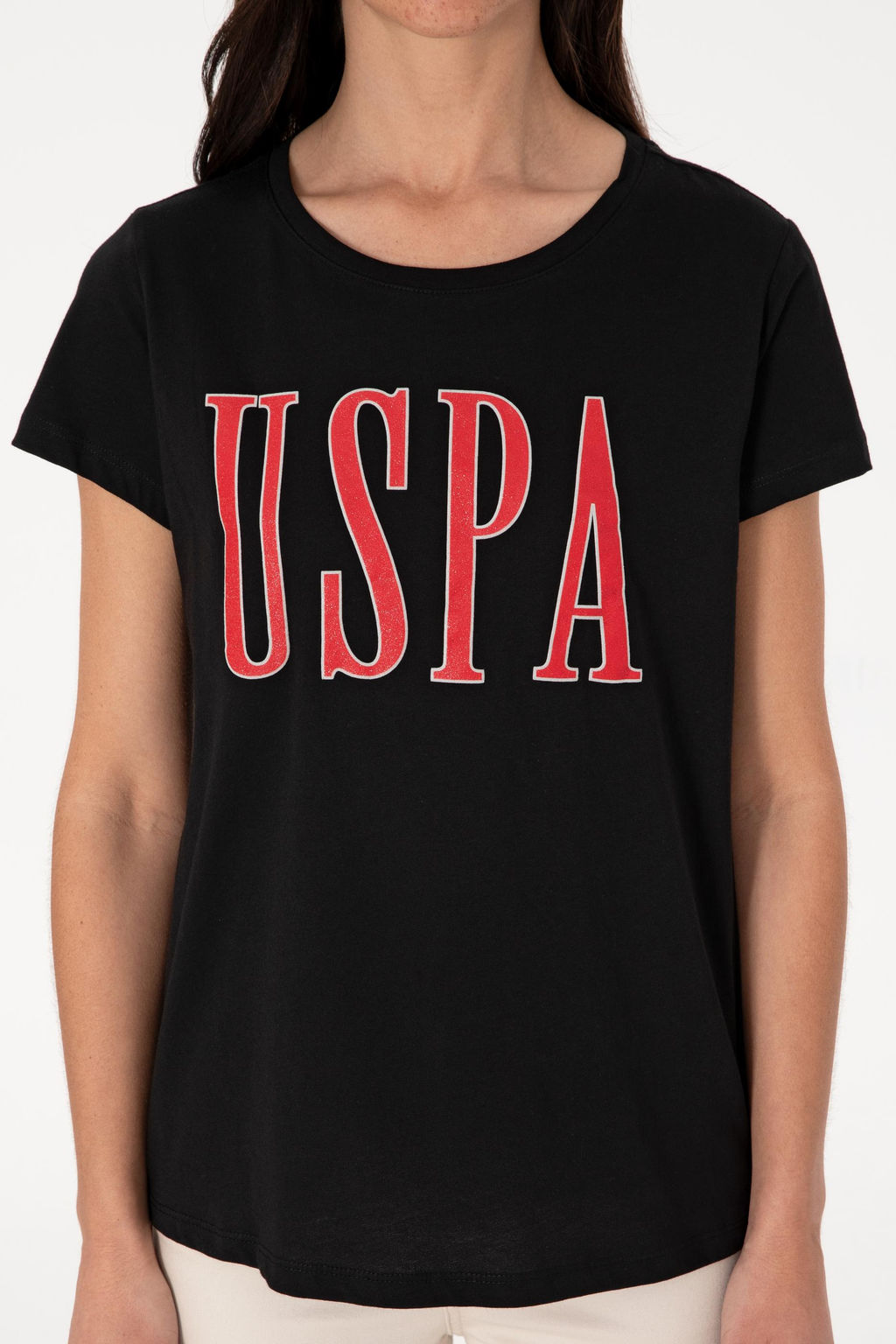 Kad_n Siyah Bisiklet Yaka Ti__rt Sepette S_rpriz _ndirim - U.s. polo assn фото 6