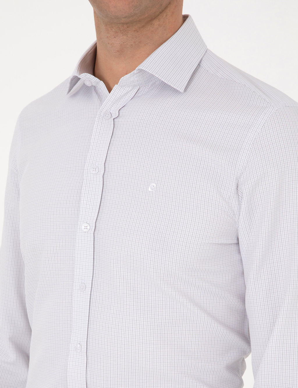 Koyu Haki Slim Fit Uzun Kollu G_mlek