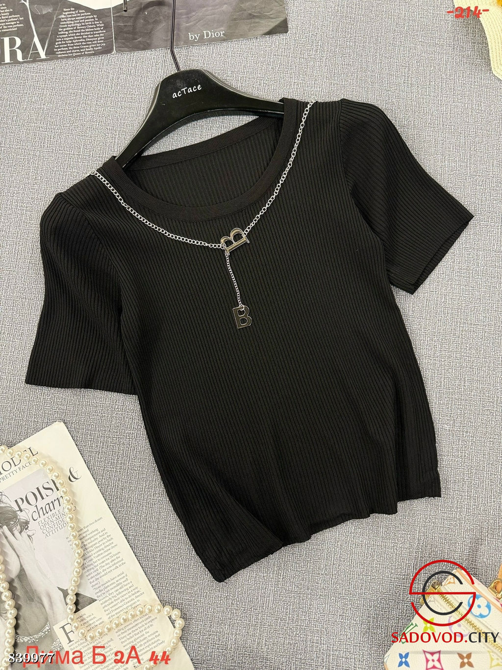 Футболка женская однотонная - Bruno фото 2