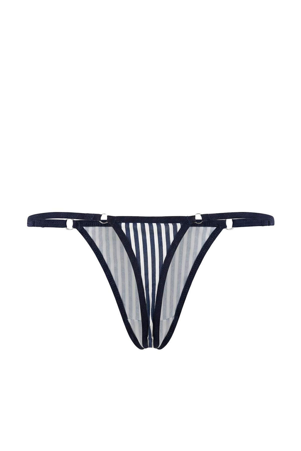 Lacivert-Cok Renkli 5li Suprem Tanga Cizgili Tanga Kulot THMSS25KU00047