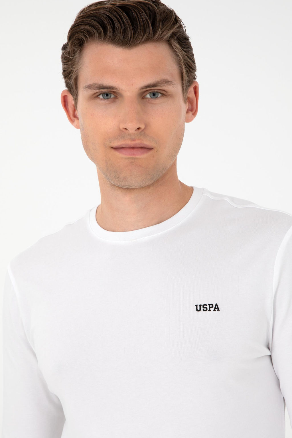 Мужской белый базовый свитшот - U.s. polo assn фото 2