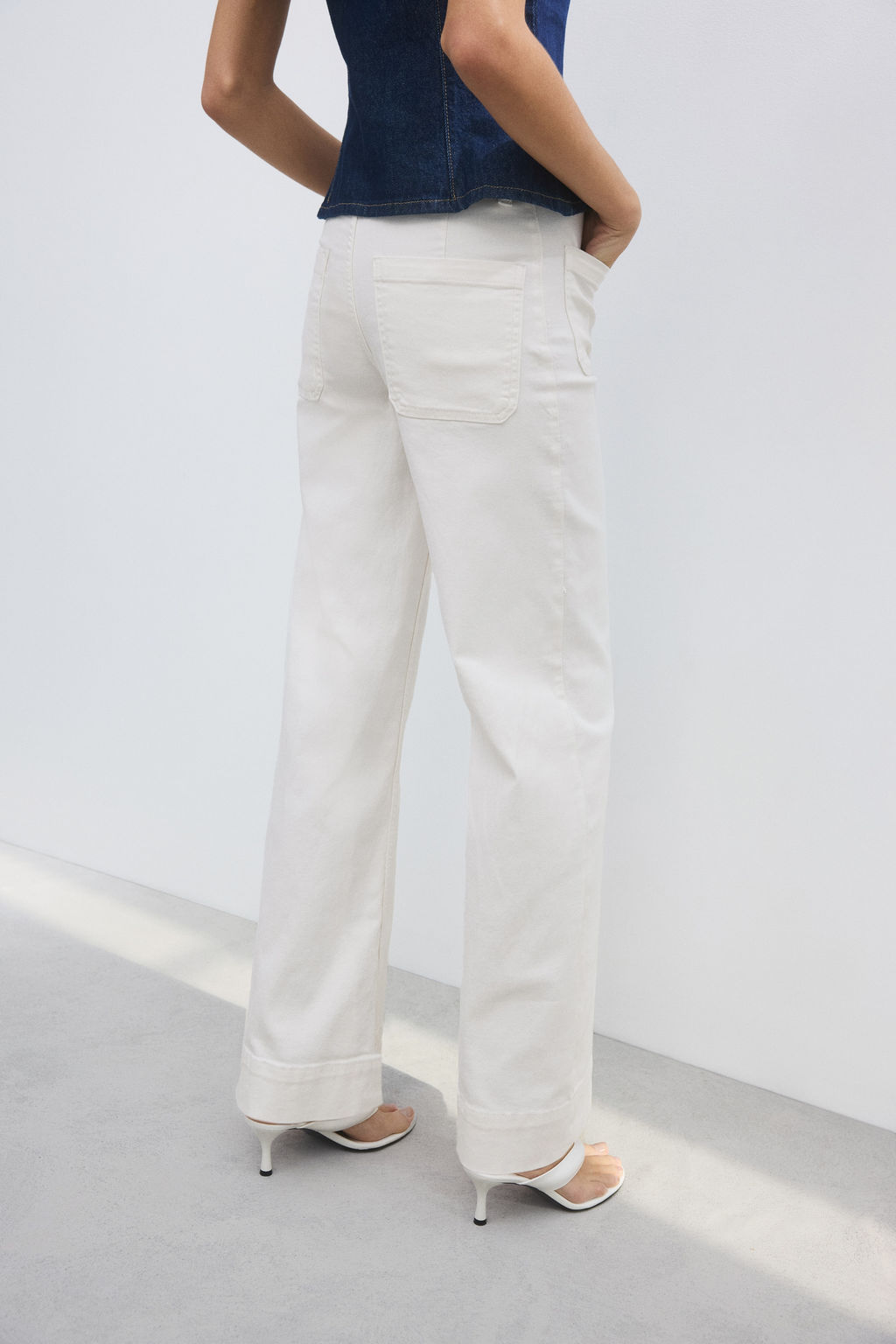 Wide High Waist Jeans - H&m фото 7