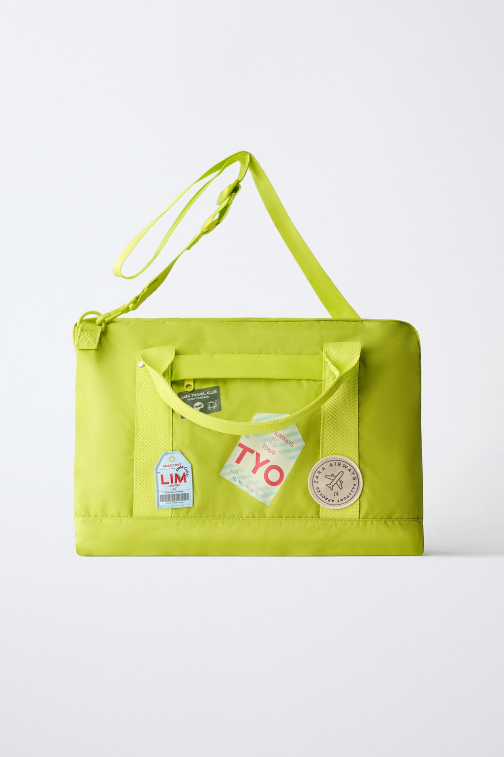 MOCHILA DE VIAJE PARCHES / Amarillo