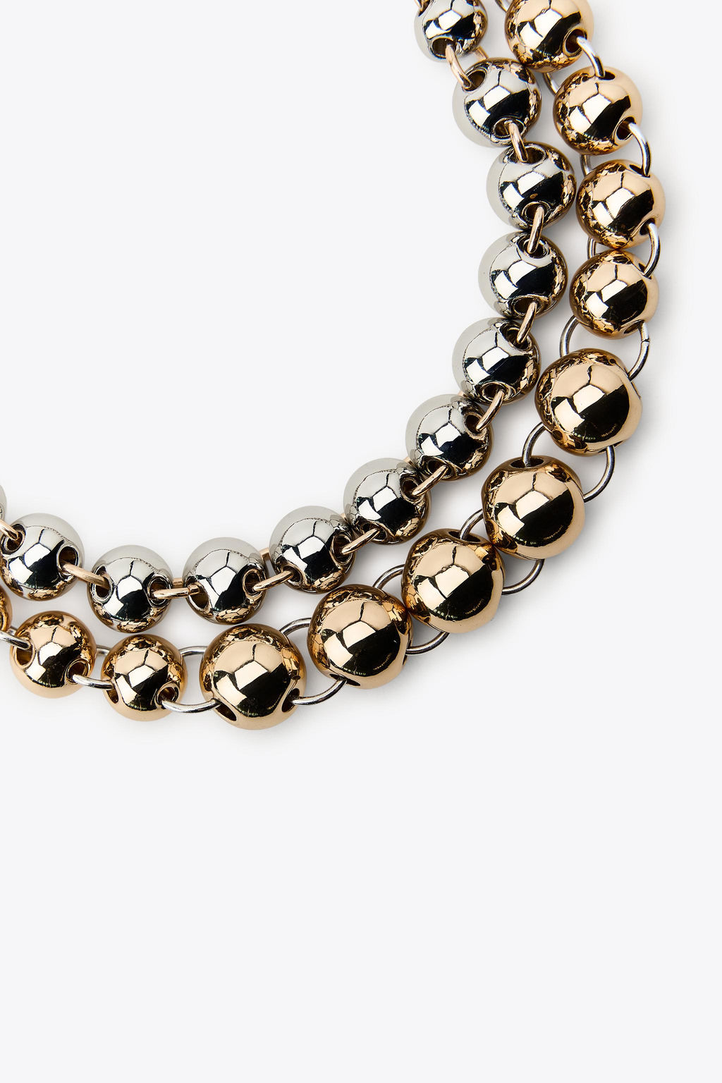 PACK OF 2 COMBINED BEAD NECKLACES - Zara фото 3