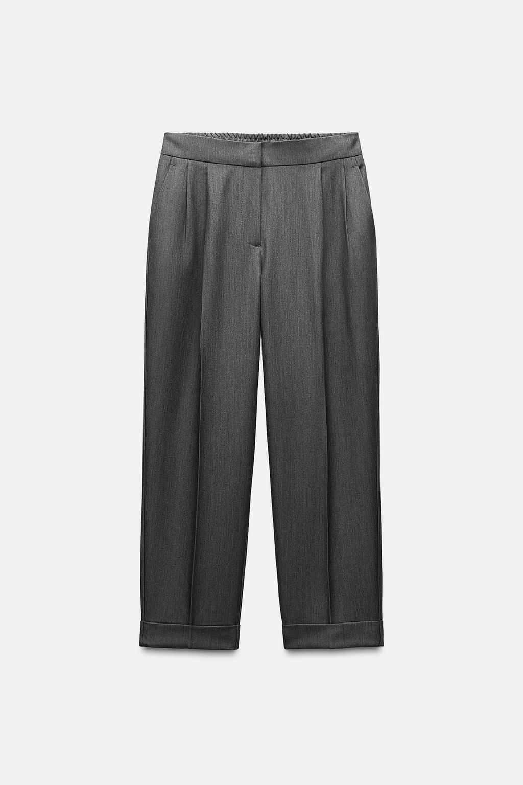 STRAIGHT-LEG TROUSERS WITH TURN-UP HEMS - Zara фото 4