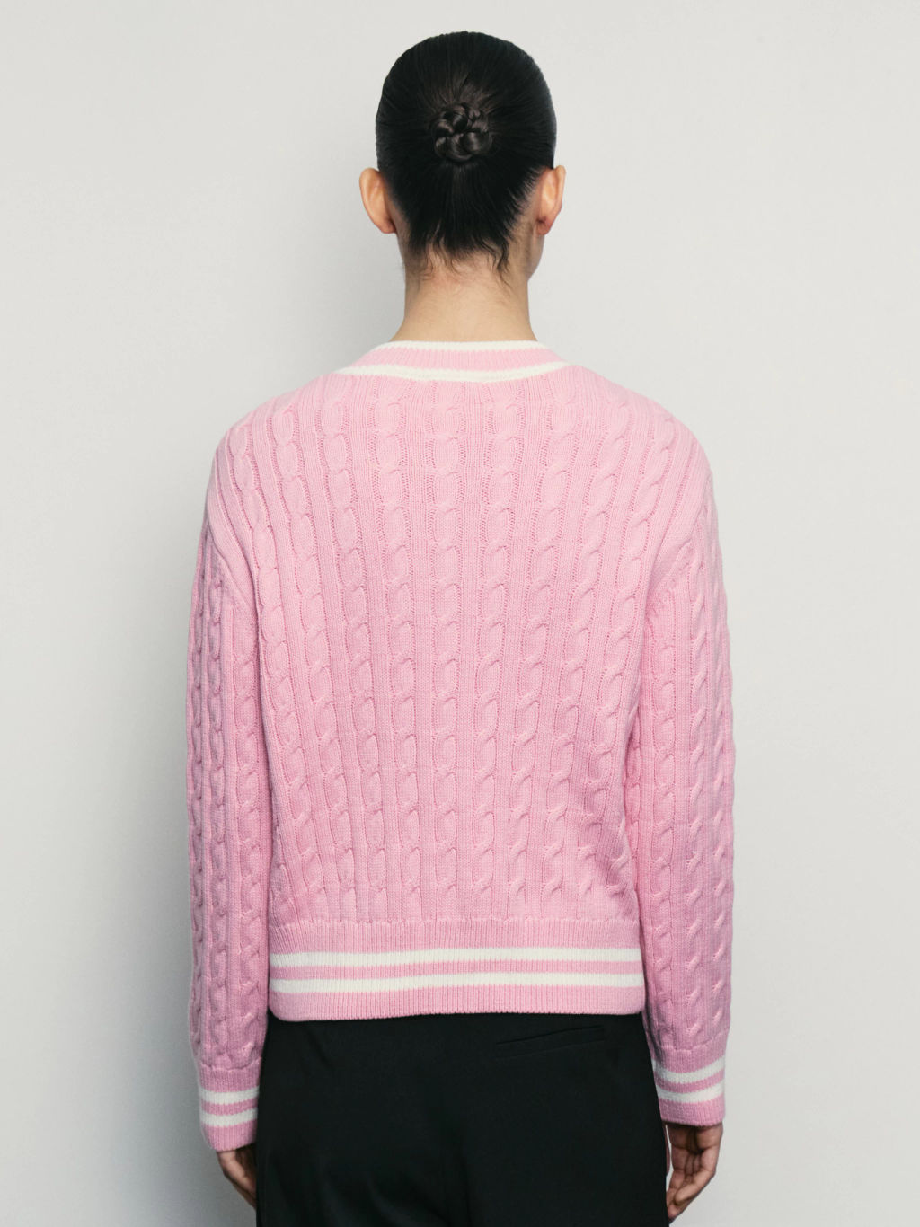 Кардиган с рельефным рисунком из хлопка / Zarina  фото 5