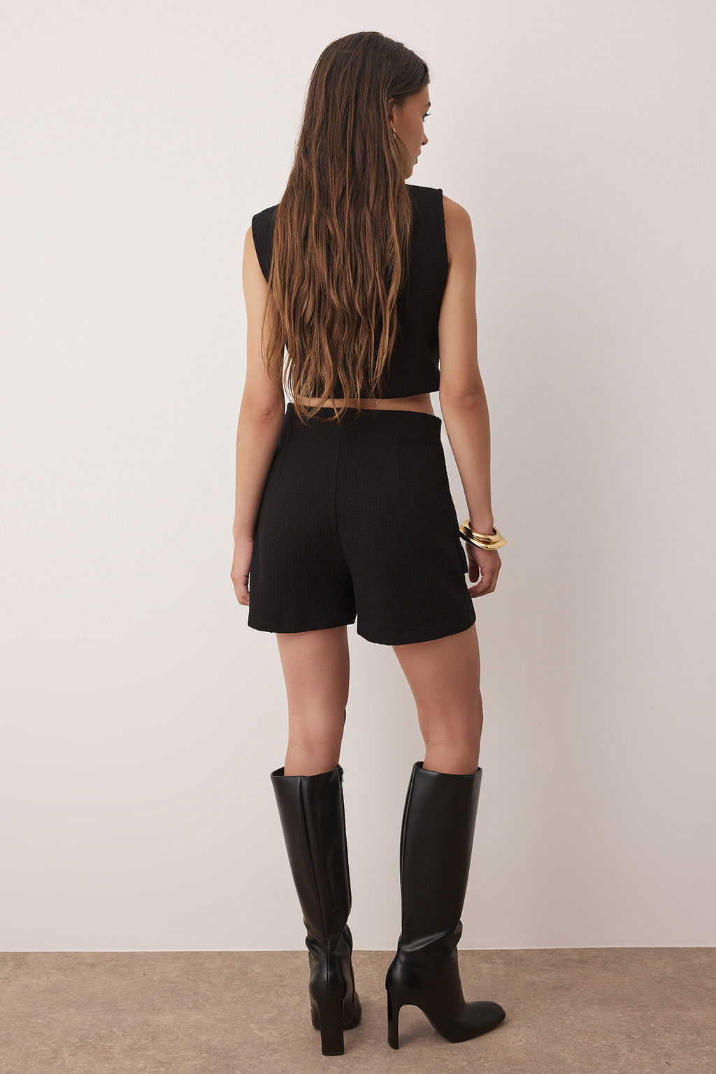 Siyah Sort & Bermuda TWOAW26SR00002 - Trendyolmilla фото 4