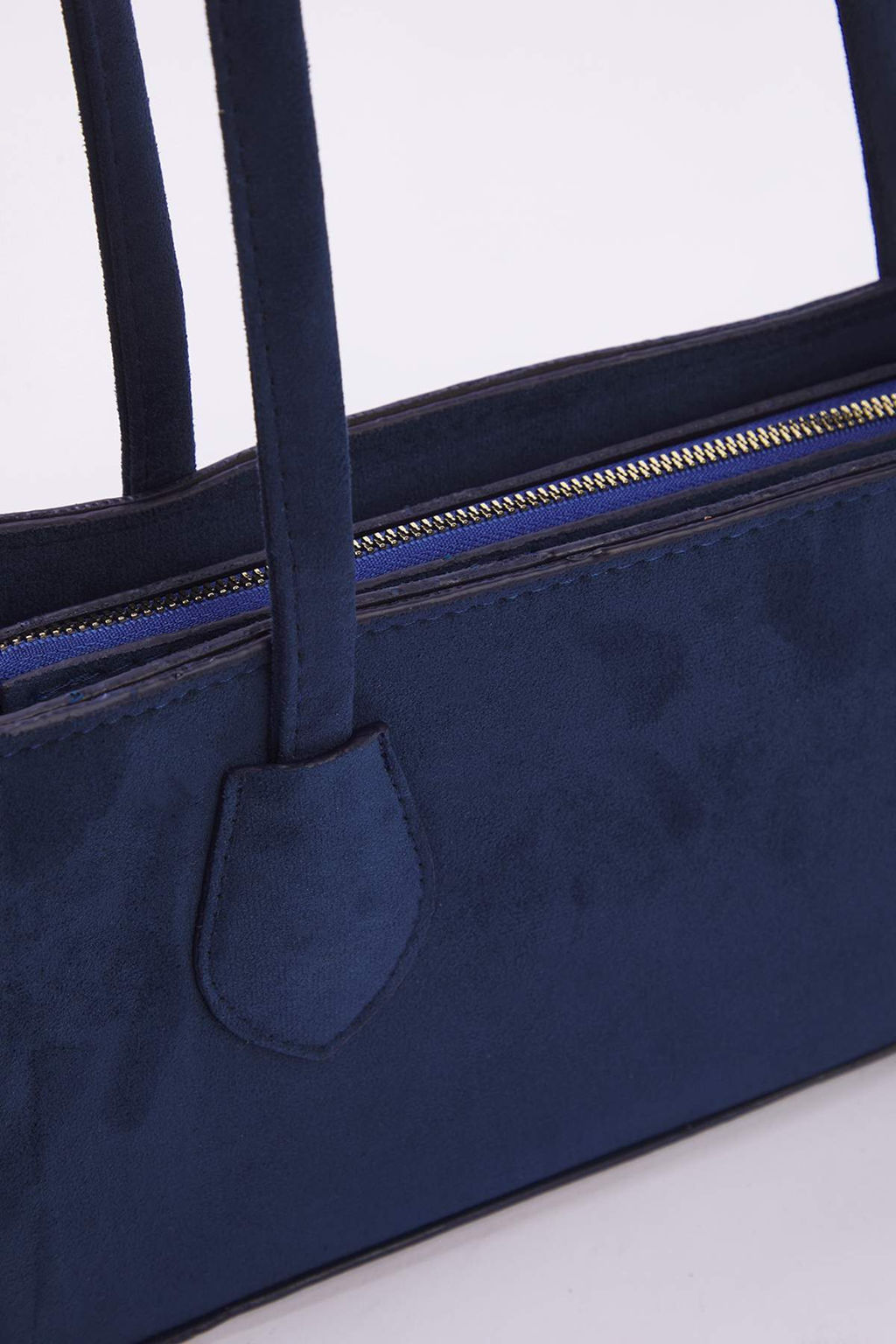 Koyu Lacivert Suet Kad?n El Ve Omuz Canta TAKSS25OC00005