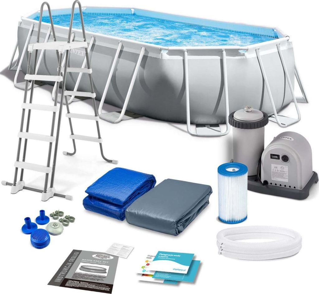-20% Бассейн Prism Frame 503х274х122см (фильтр-насос 5,6 м3/ч, лестница, подстилка, тент), Intex  фото 2
