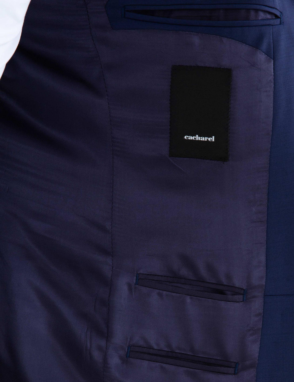 Узкий пиджак-смокинг цвета индиго - Cacharel фото 6