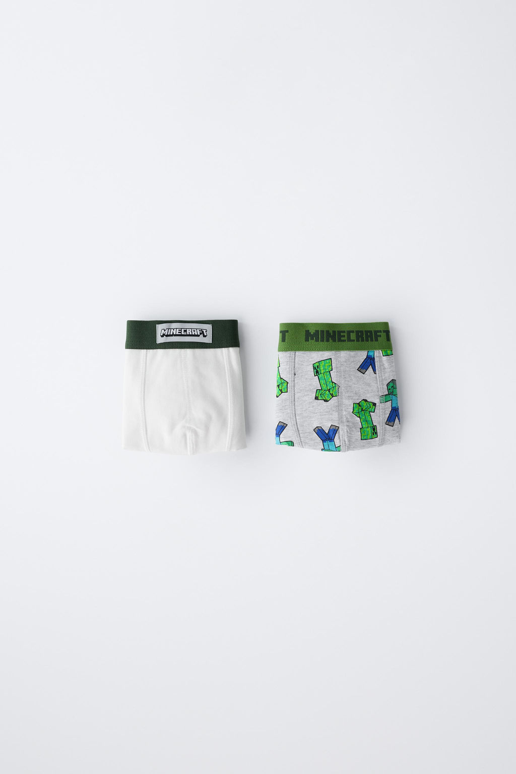 6-14 YEARS/ TWO-PACK OF MINECRAFT  MOJANG AB.  BOXERS