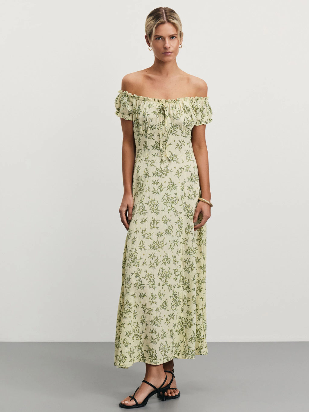 Платье миди с цветочным принтом / Zarina  фото 7