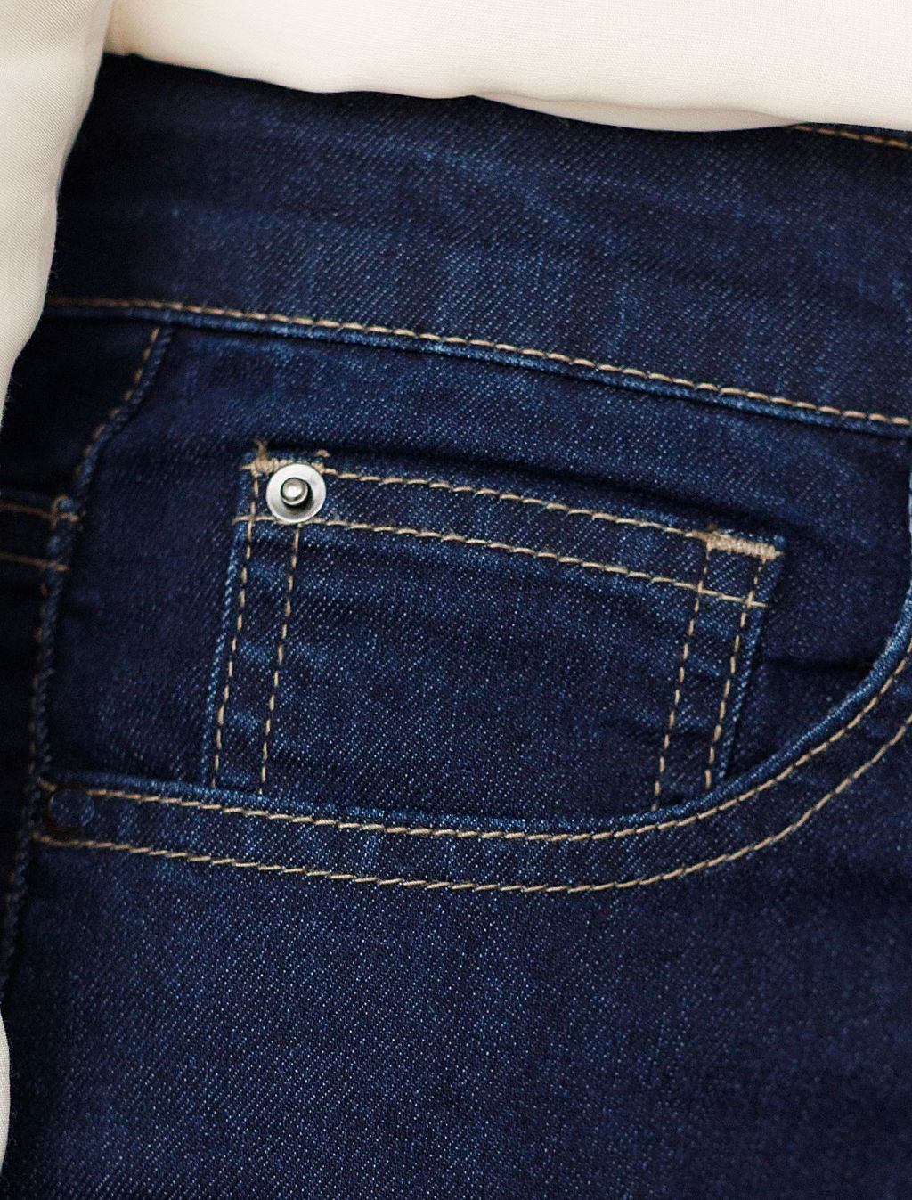 Джинсы Vilatte клеш из денима темно-синий  фото 7