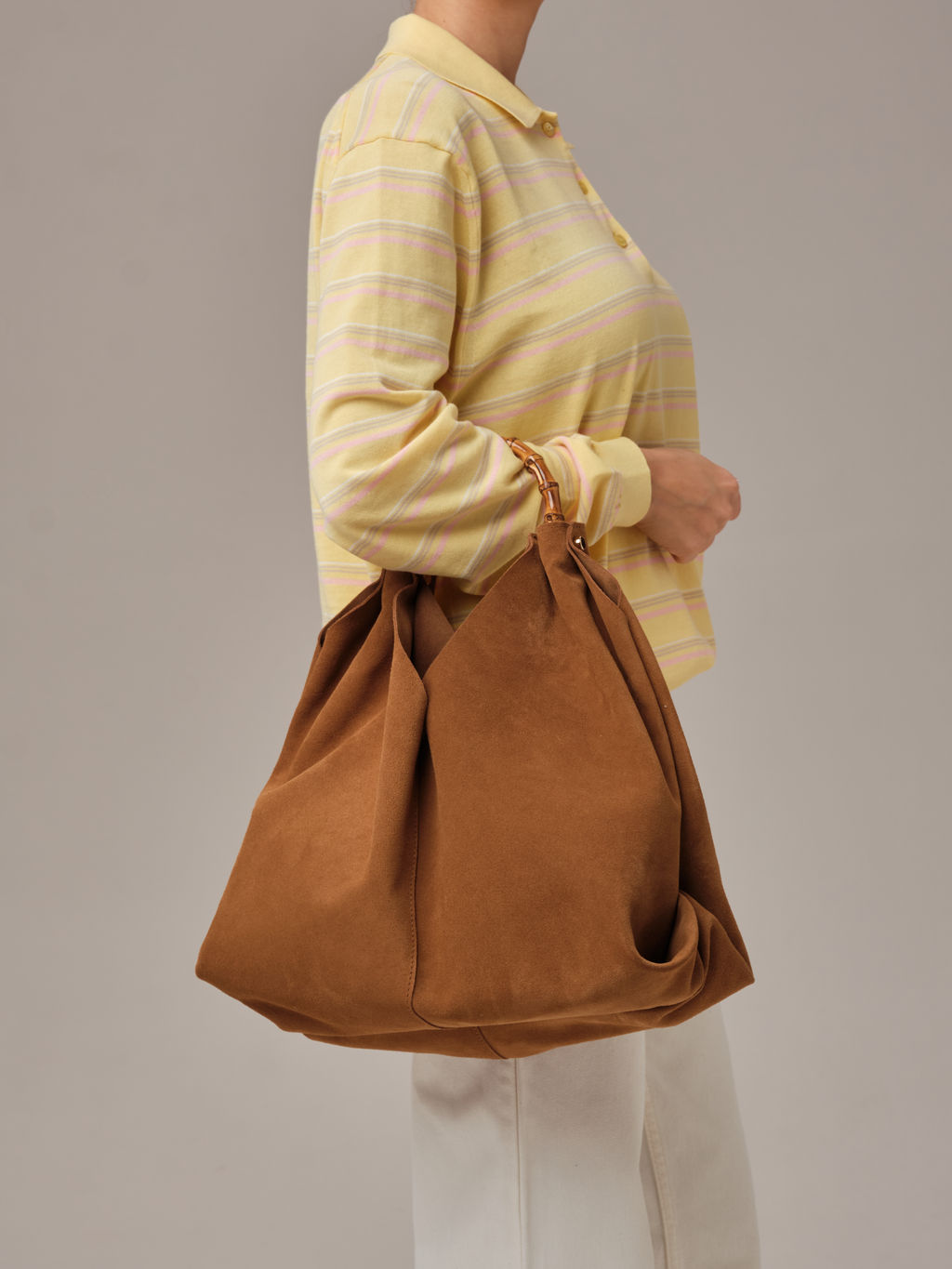 Замшевая сумка Bamboo DBR 30990 светло-коричневый  фото 10