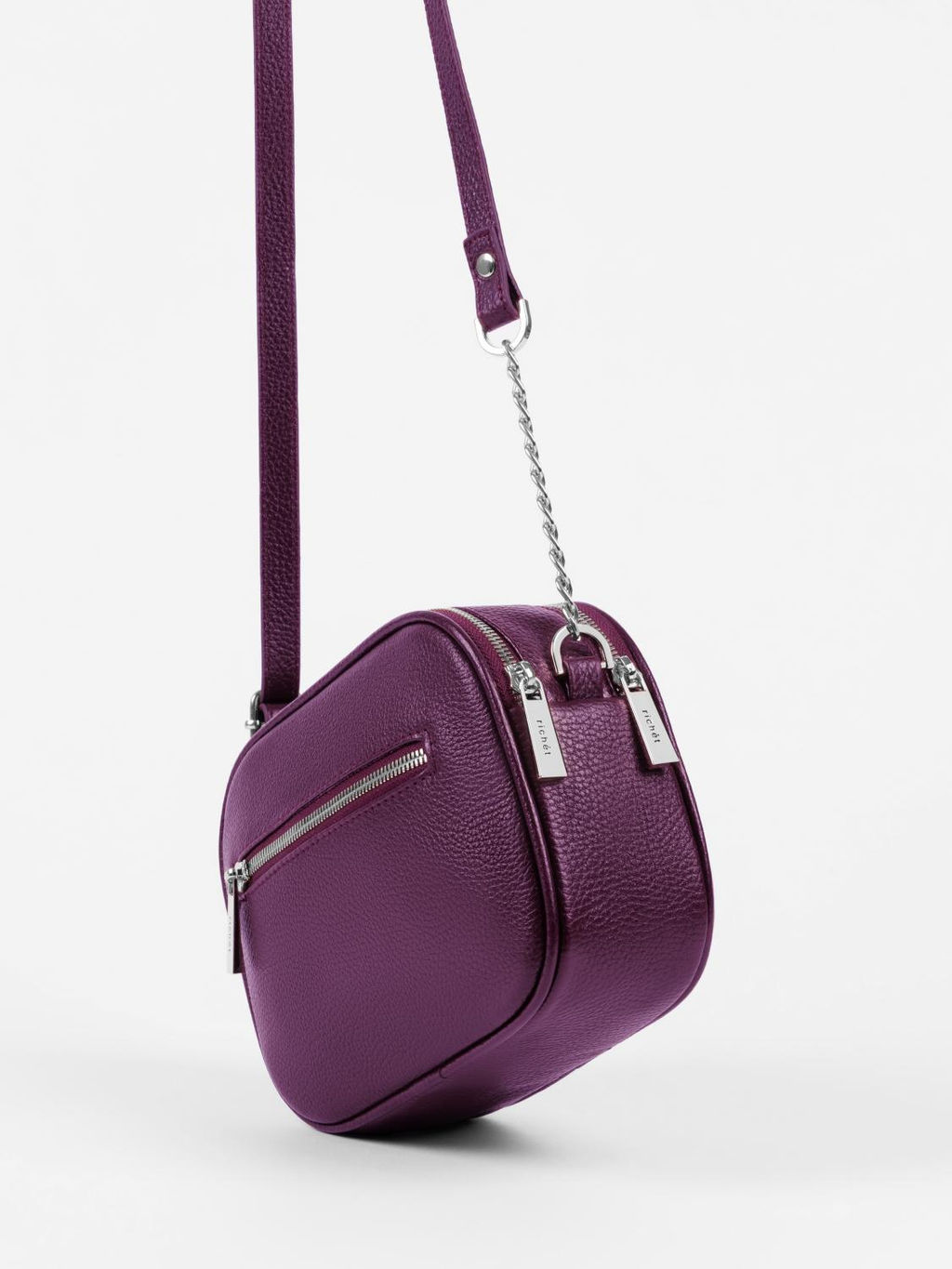 Женская кожаная сумка Richet Фиолетовый