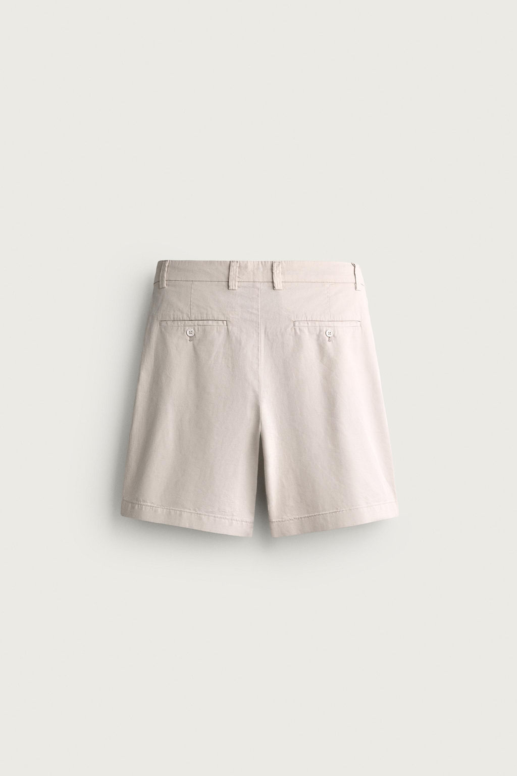 BERMUDA REGULAR FIT PLIEGUES / Piedra - Zara фото 8