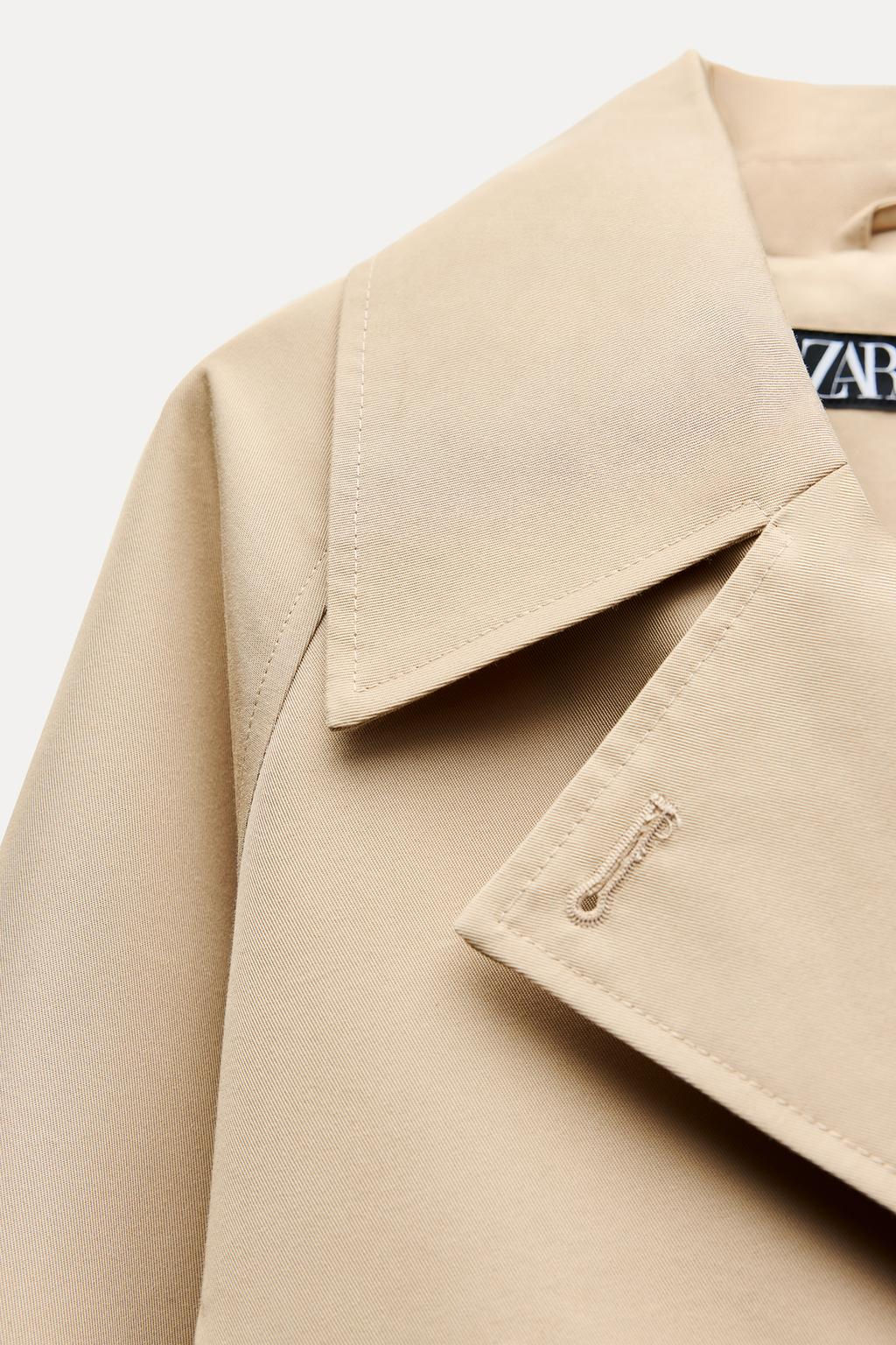 SHORT TRENCH-STYLE JACKET - Zara фото 10