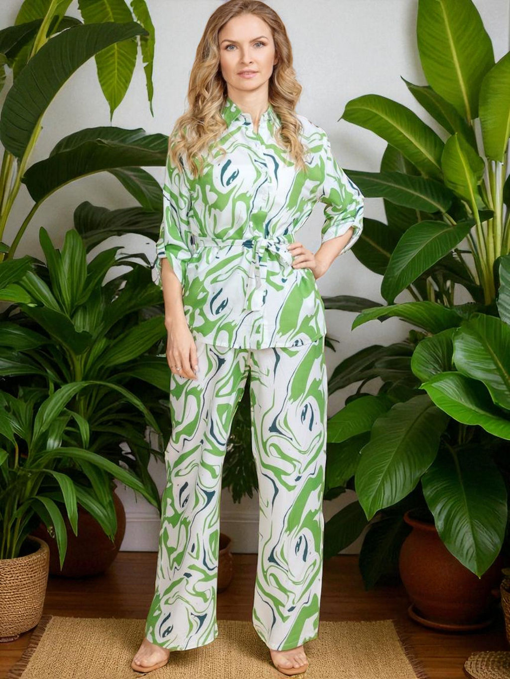 Брючный костюм (вискоза) №25-466-4 (Лето 2025)