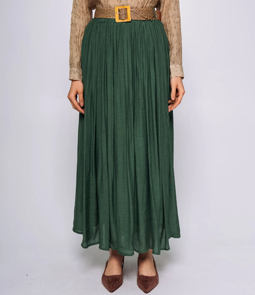 Юбка #КТ1251, зелёный - Dommod фото 2