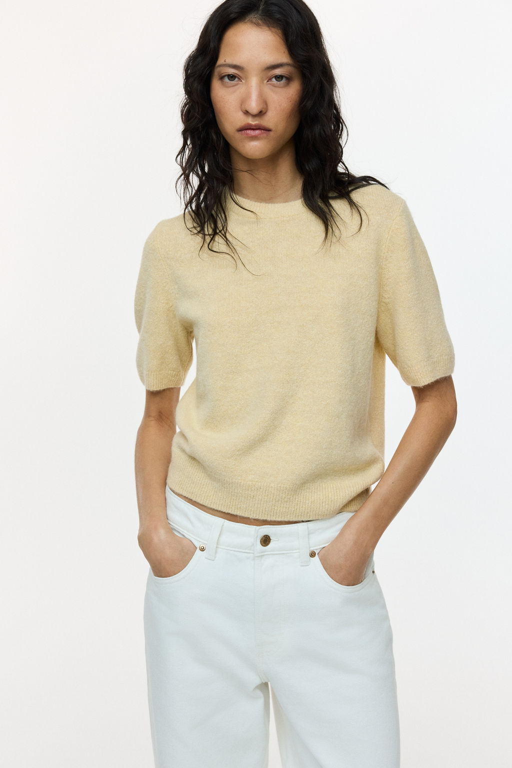 Camiseta en punto fino - H&m фото 5