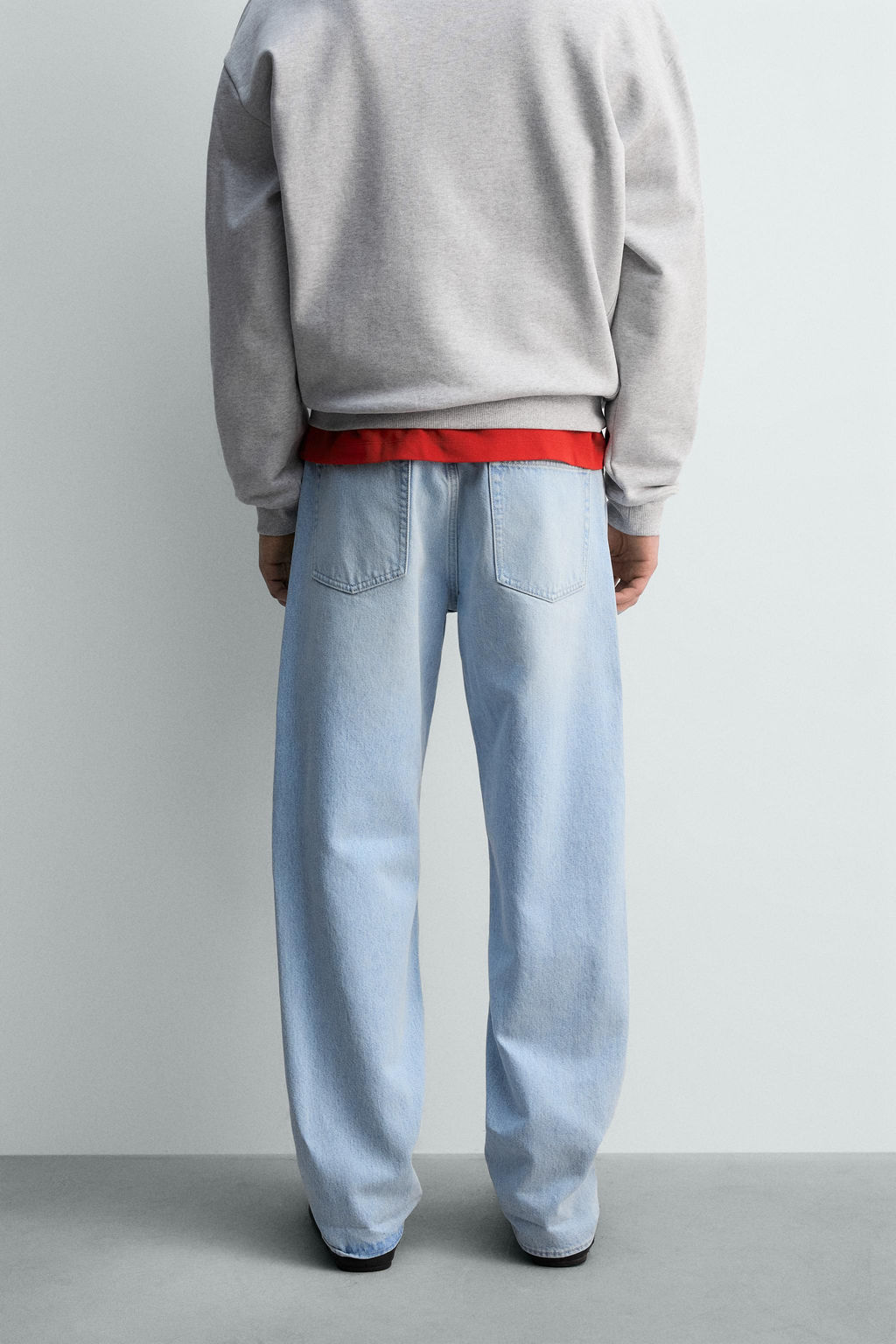 RIPPED STRAIGHT-LEG JEANS - Zara фото 3