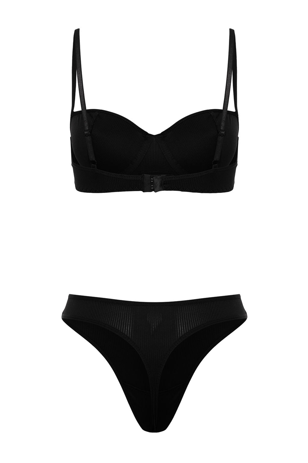 TRENDYOLMILLA Beyaz Fitilli Etiket Detayl? Ip Ask?l? Kaps?z Orme Ic Camas?r? Tak?m? THMSS24CC00029 фото 32