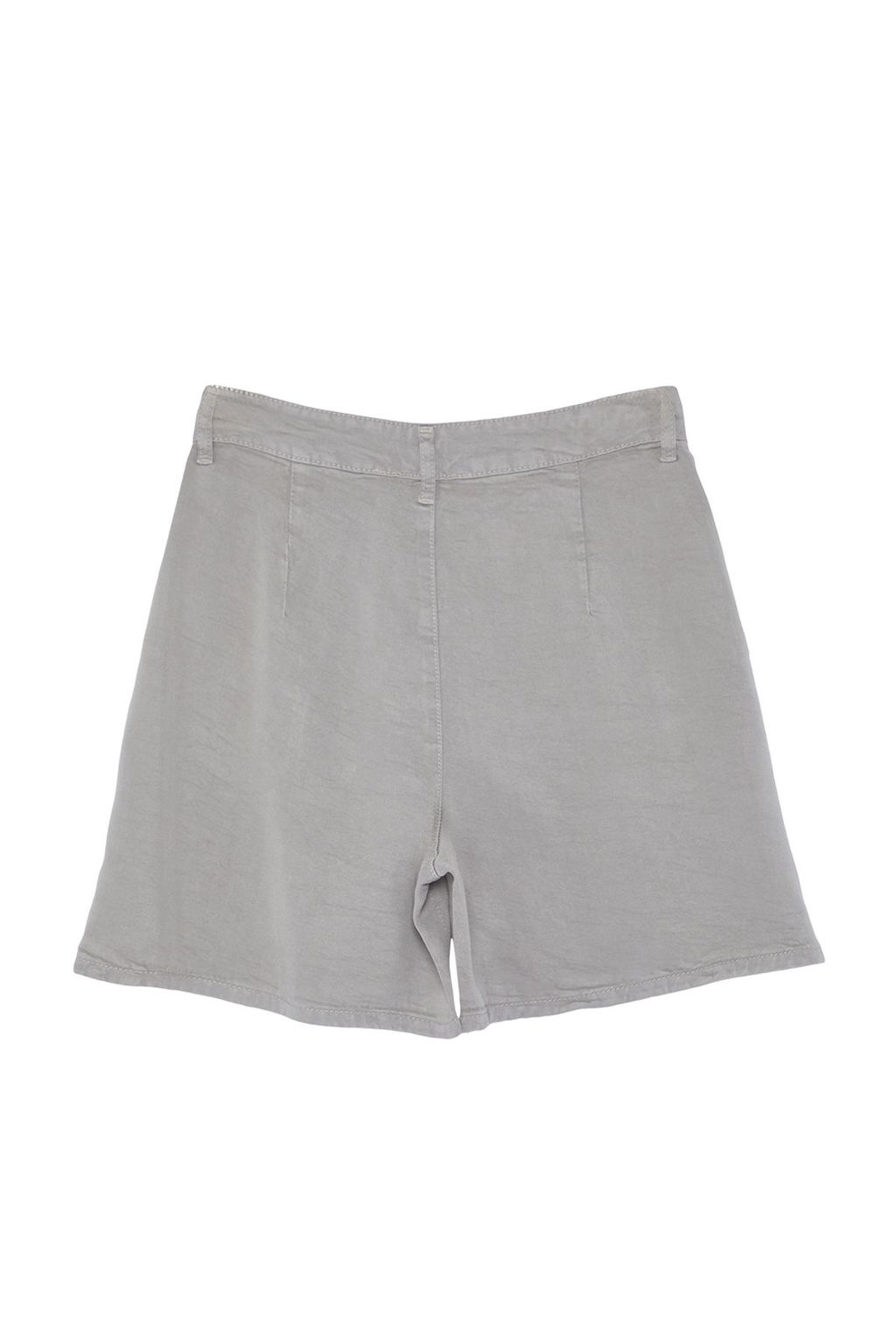 Gri %100 Tencel Pileli Denim Sort TWOSS24SR00077