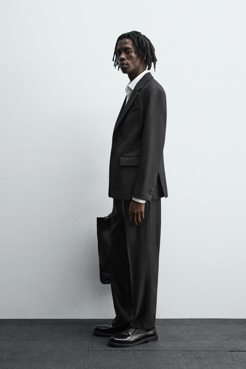 WOOL BLEND TEXTURED SUIT BLAZER - Zara фото 4