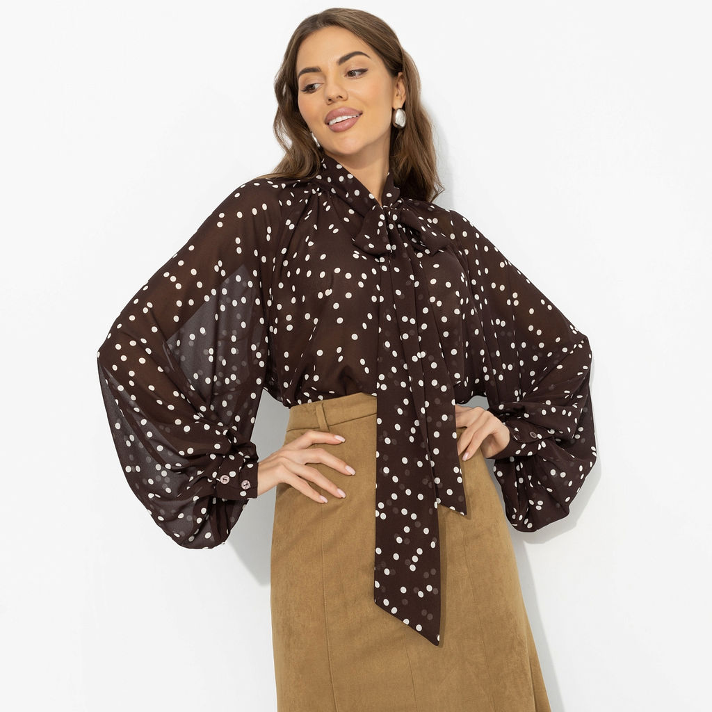 Блуза для нескучного офиса, Привлекаю удачу (американо) - Charutti фото 2