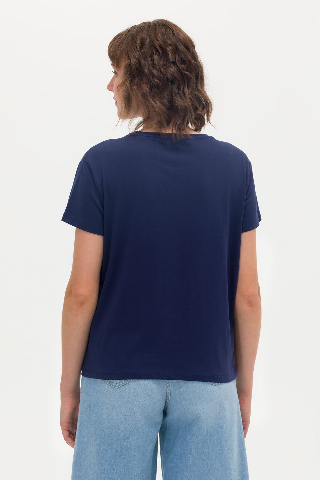 Женская темно-синяя футболка - U.s. polo assn фото 5