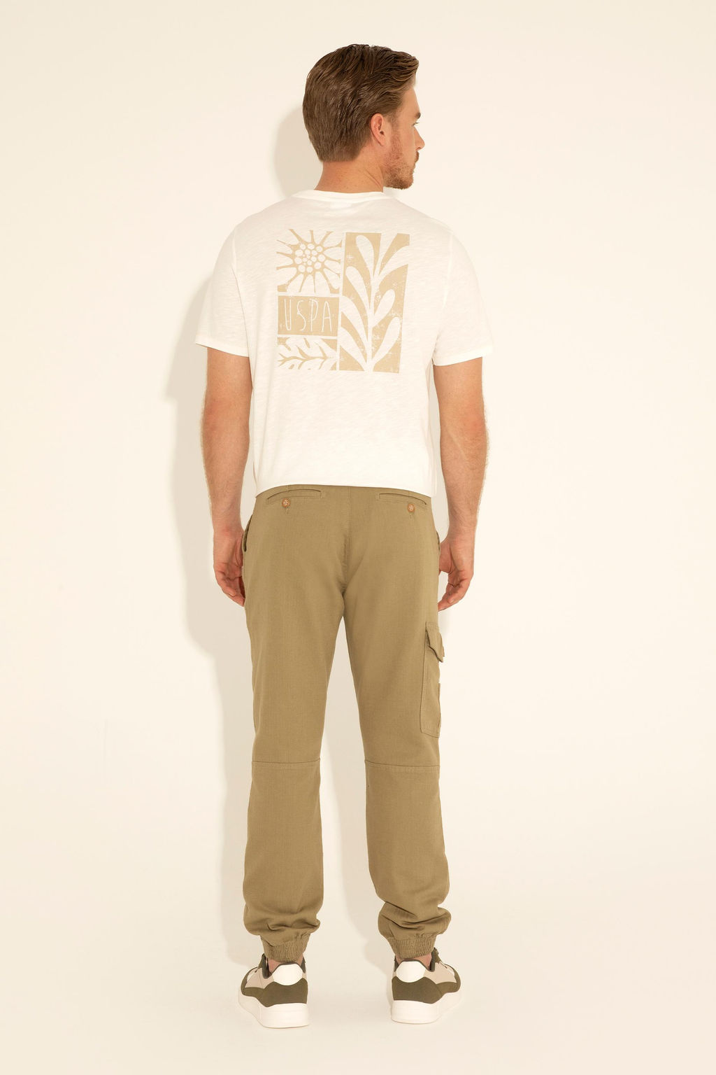 U. S. Polo Assn / Мужские брюки цвета хаки из плотной ткани - U.s. polo assn фото 10