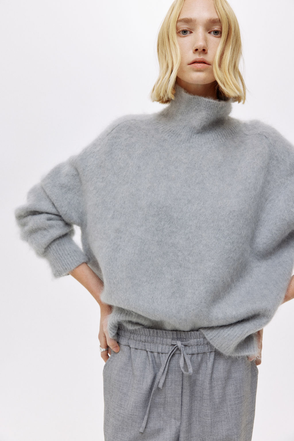 Jersey en mezcla de mohair con cuello perkins - H&m фото 7
