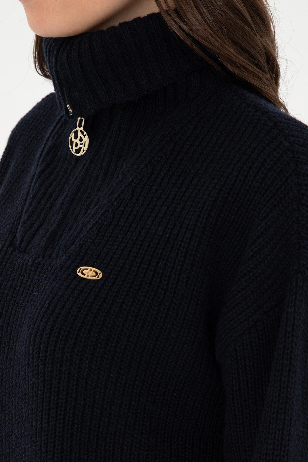 Женский темно-синий свитер Неожиданная скидка в корзине - U.s. polo assn фото 7