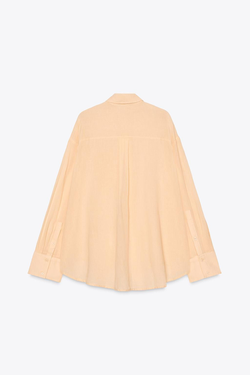 OVERSIZE GAUZE SHIRT - Zara фото 18