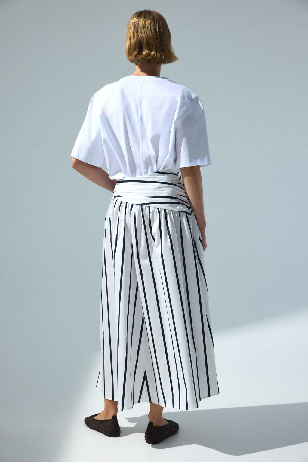 Falda de popelina con lazada - H&m фото 4