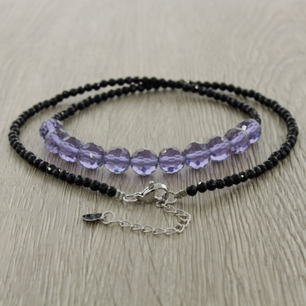 Александрит "Баланс", круглые гранёные 8мм, бусы длиной 48...53см.