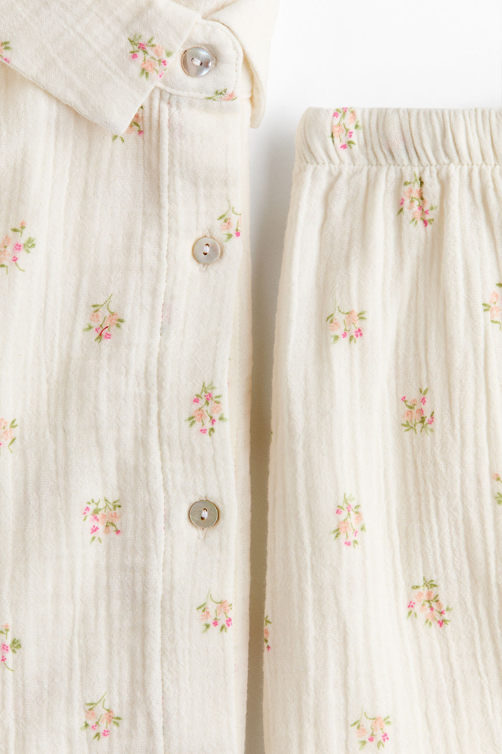 Camisa y pantal?n corto de pijama - H&m фото 14