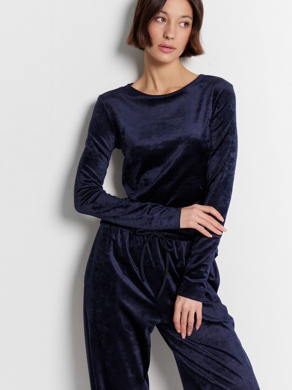 Комплект домашний женский синий велюровый - Mark formelle фото 8