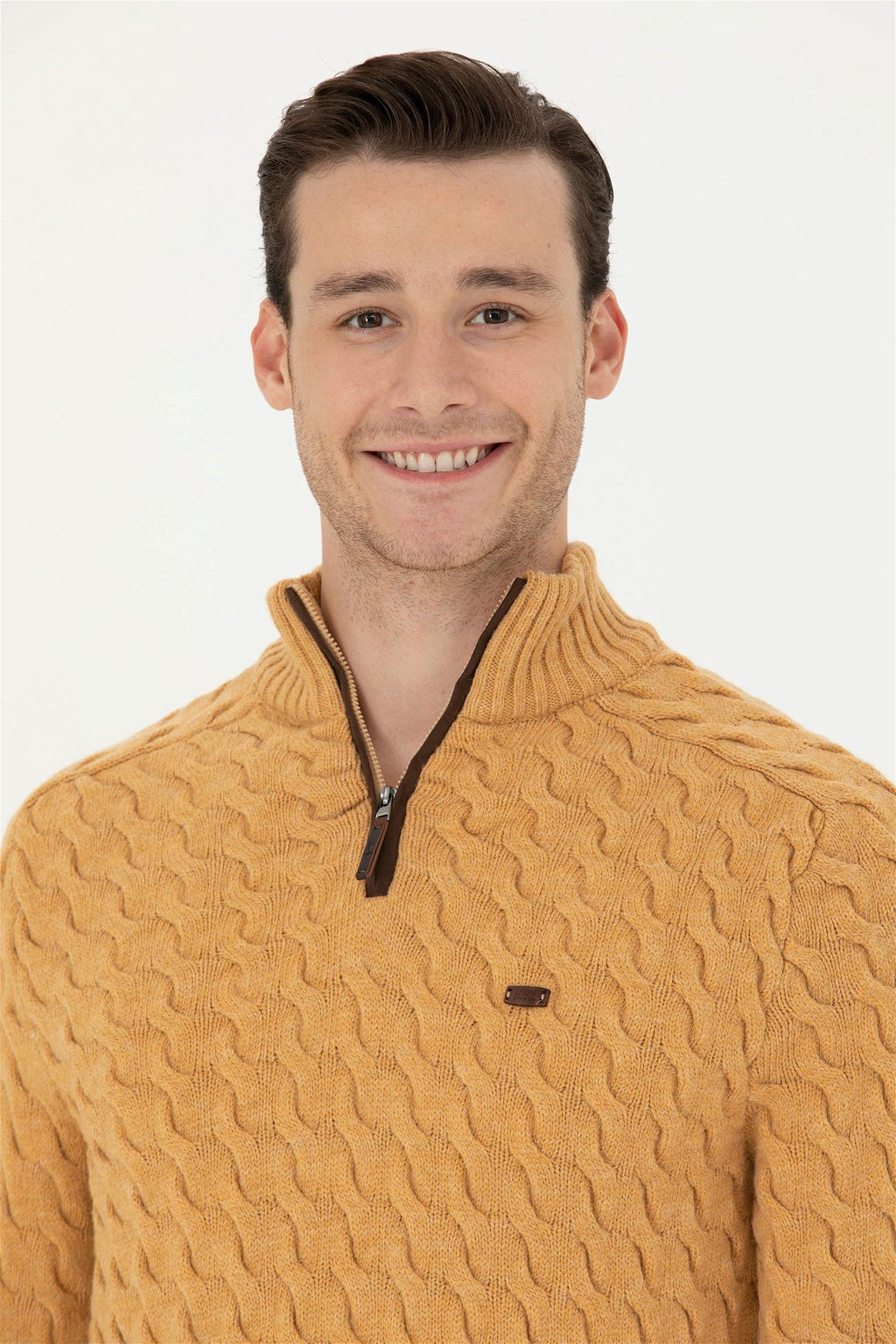 Мужской свитер песочного меланжа Неожиданная скидка в корзине - U.s. polo assn фото 2