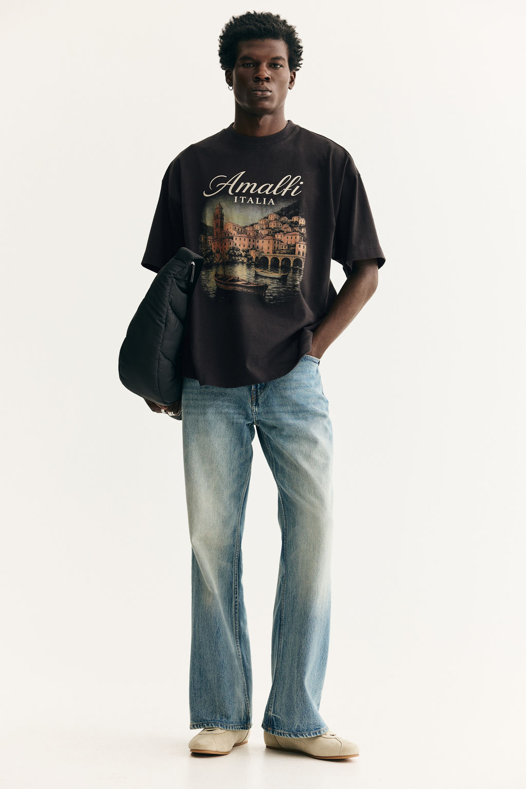 Camiseta con estampado Oversized Fit - H&m фото 5