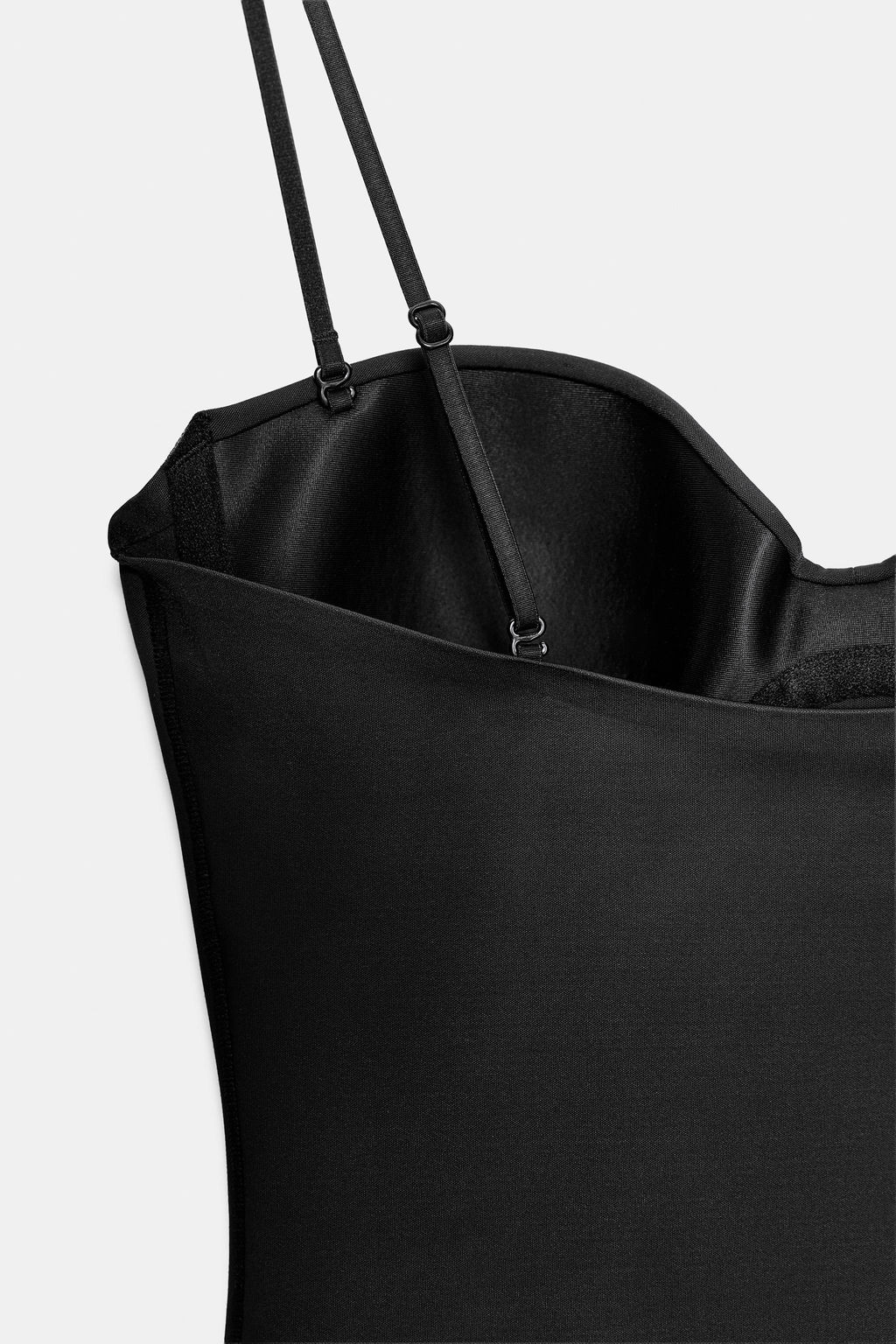 VESTIDO CORTO MEZCLA POLIAMIDA / Negro - Zara фото 8