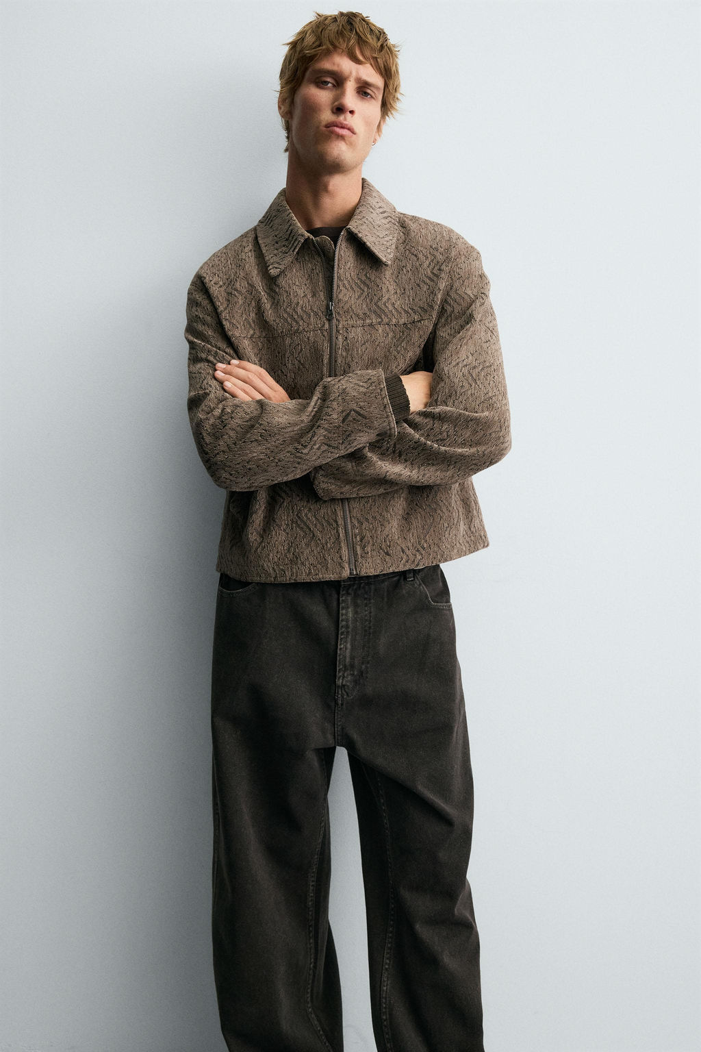 TEXTURED JACQUARD JACKET - Zara фото 5