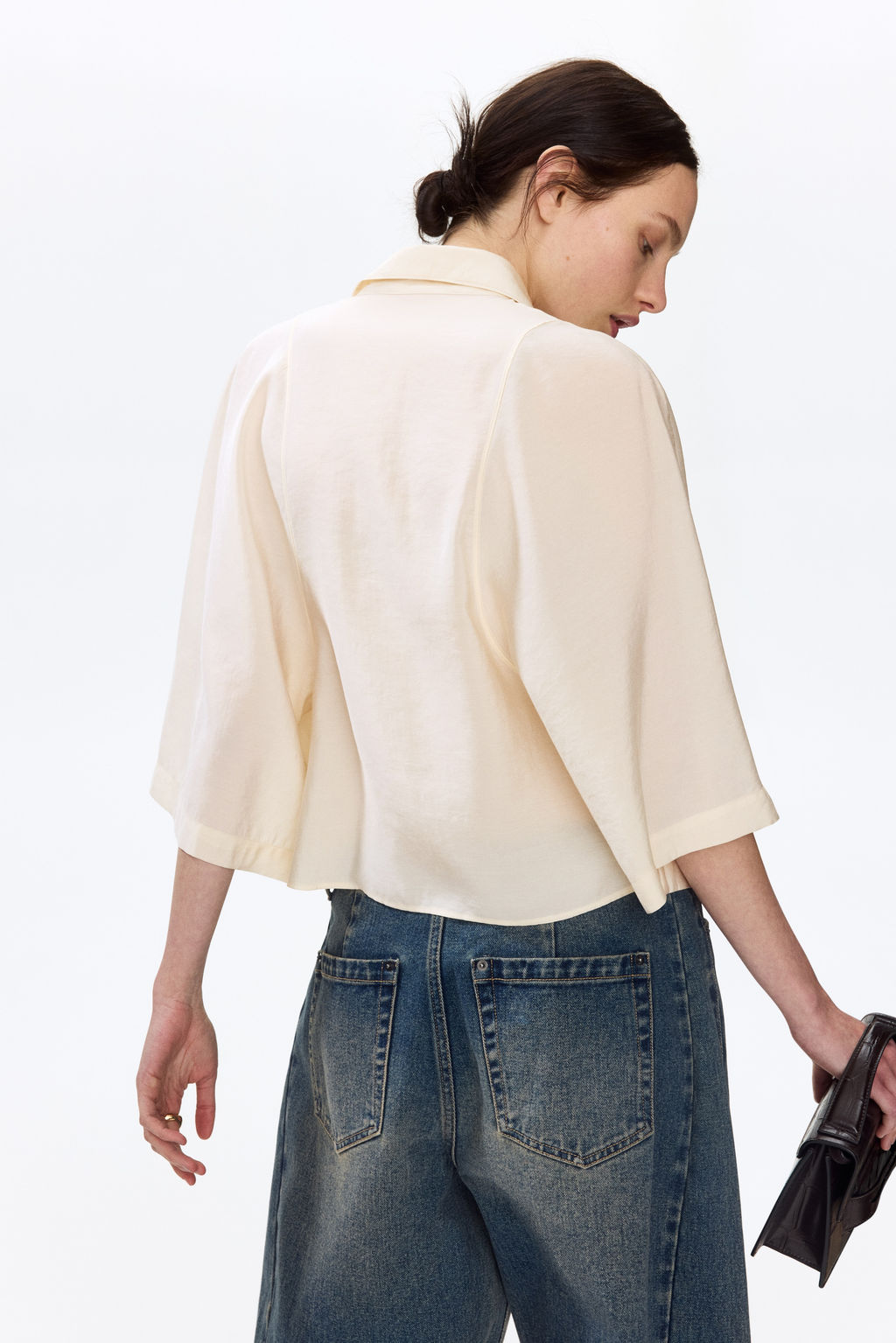 Camisa en mezcla de modal - H&m фото 4