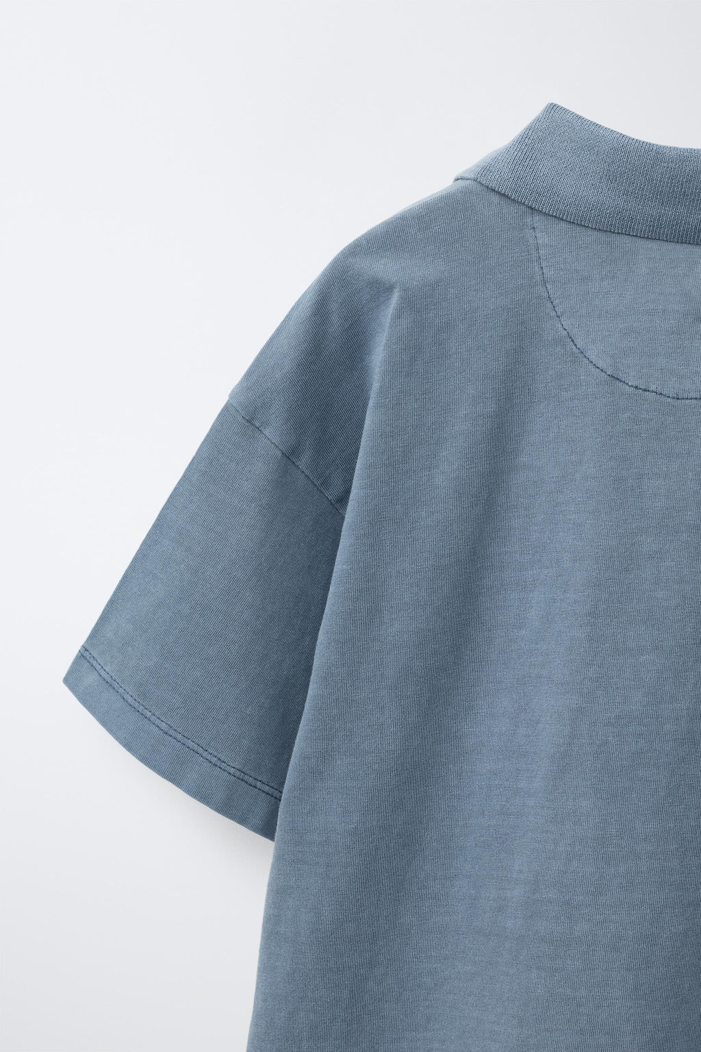 POLO EFECTO LAVADO / Azul